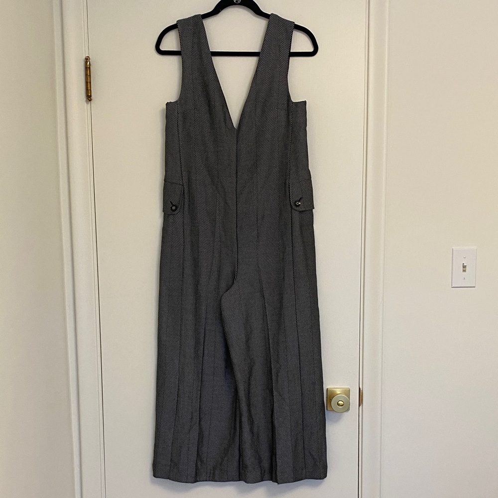 Anthropologie Gray & Black Women's Jumpsuit